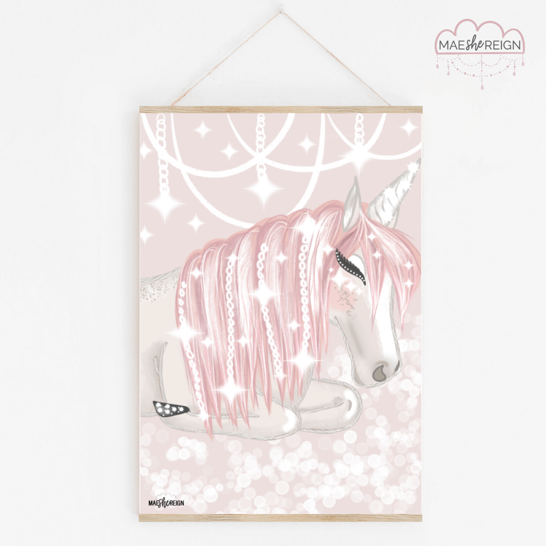 Celeste the Unicorn Sleeping - Mae She Reign - Creative Studio