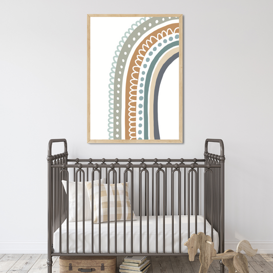 Blue Scandi Half Rainbow - Mae She Reign - Creative Studio