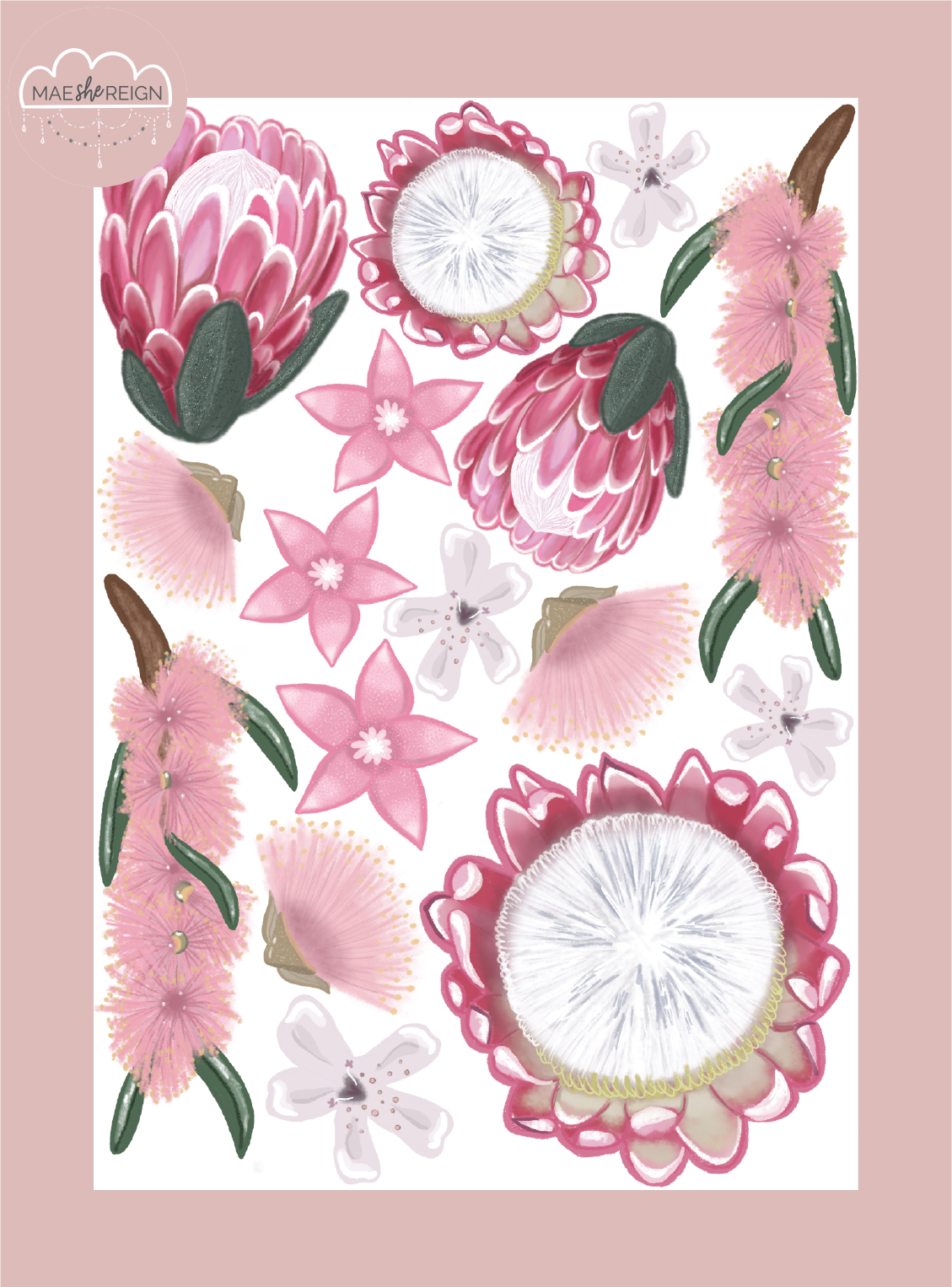 Priscilla Wall Decals - Mae She Reign - Creative Studio