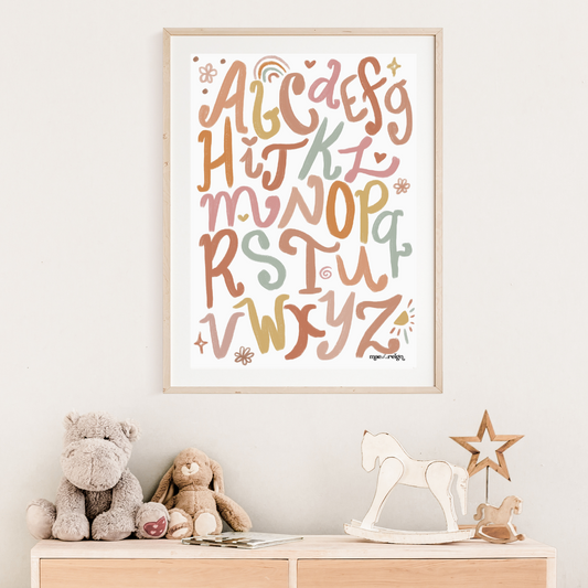 Funky Matilda ABC Poster - Mae She Reign - Creative Studio