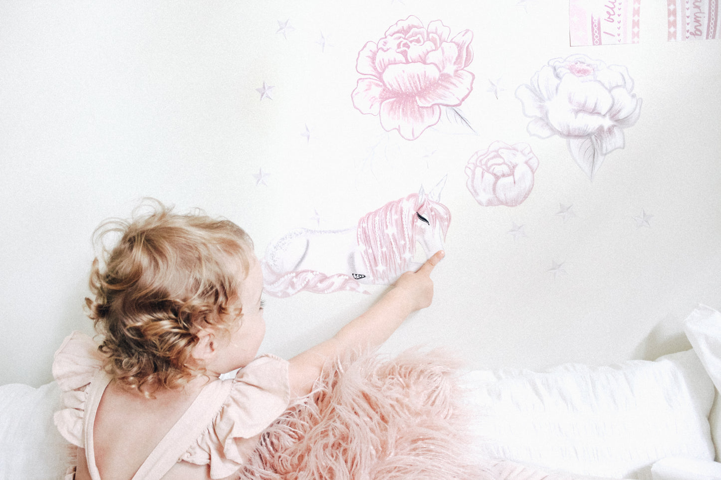 Celeste the Unicorn Lying Down Wall Decals - Mae She Reign - Creative Studio