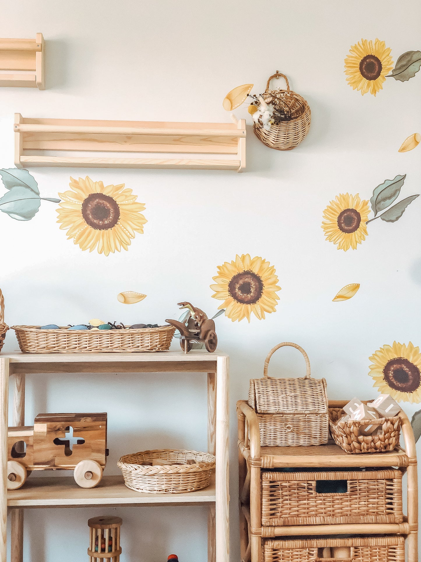 Vibe Sunflowers Wall Decals - Mae She Reign - Creative Studio