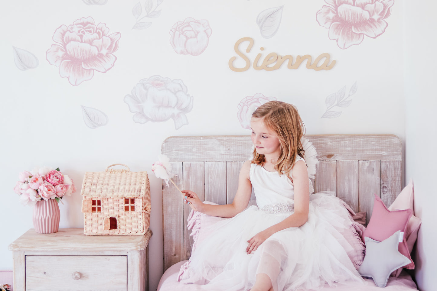 Blush Glamour Peonies Wall Decals - Mae She Reign - Creative Studio