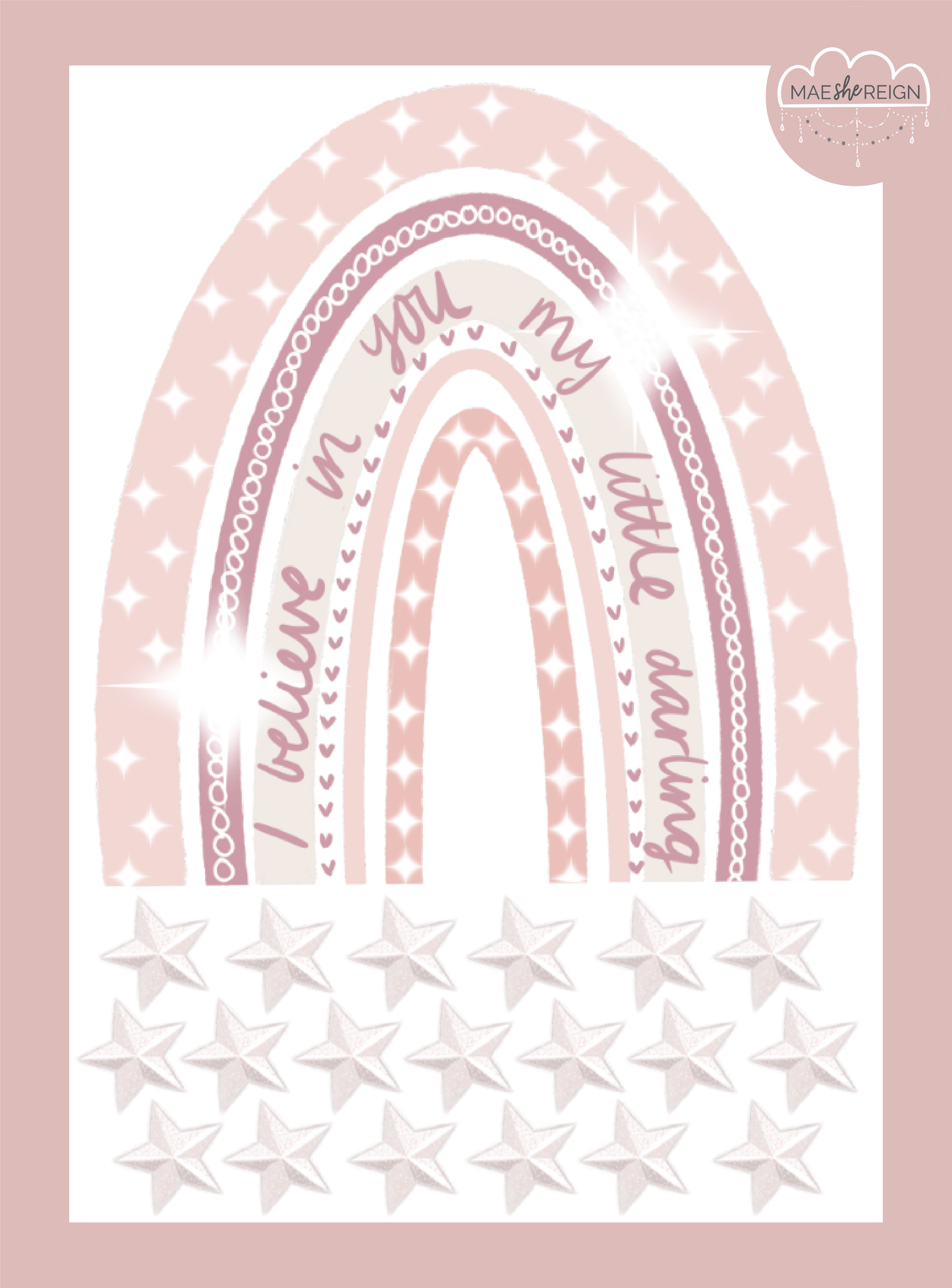 Blush Revelation Rainbow Wall Decals - Mae She Reign - Creative Studio