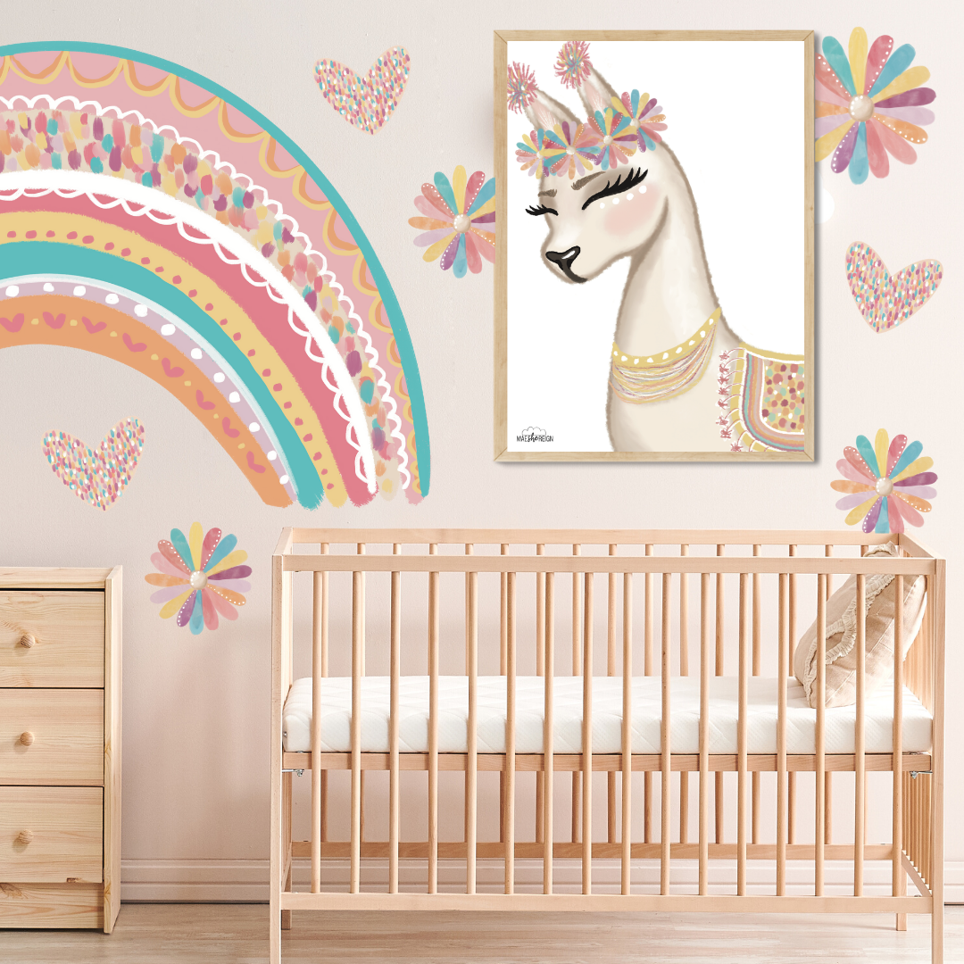 Confetti Llama Lucille - Mae She Reign - Creative Studio