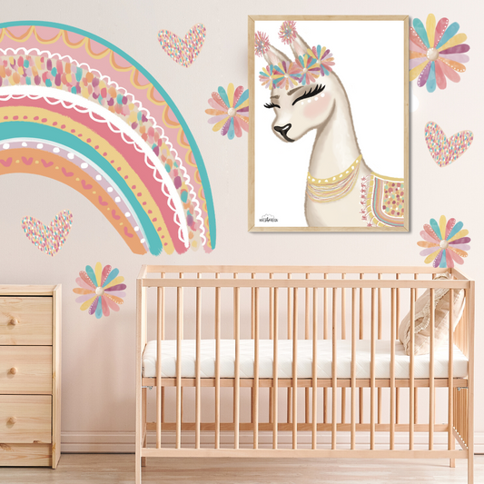 Confetti Llama Lucille - Mae She Reign - Creative Studio