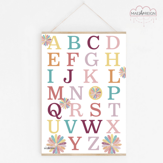 Confetti Alphabet Poster - Mae She Reign - Creative Studio