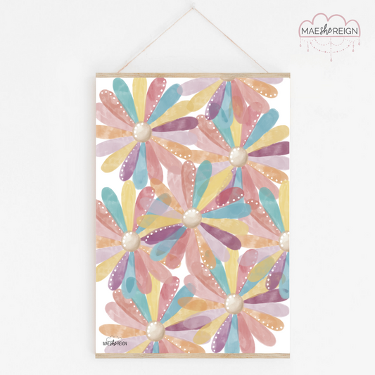 Page Full of Confetti Flowers - Mae She Reign - Creative Studio