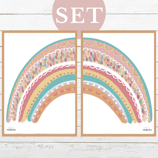 Confetti Rainbow SET (Pair) - Mae She Reign - Creative Studio