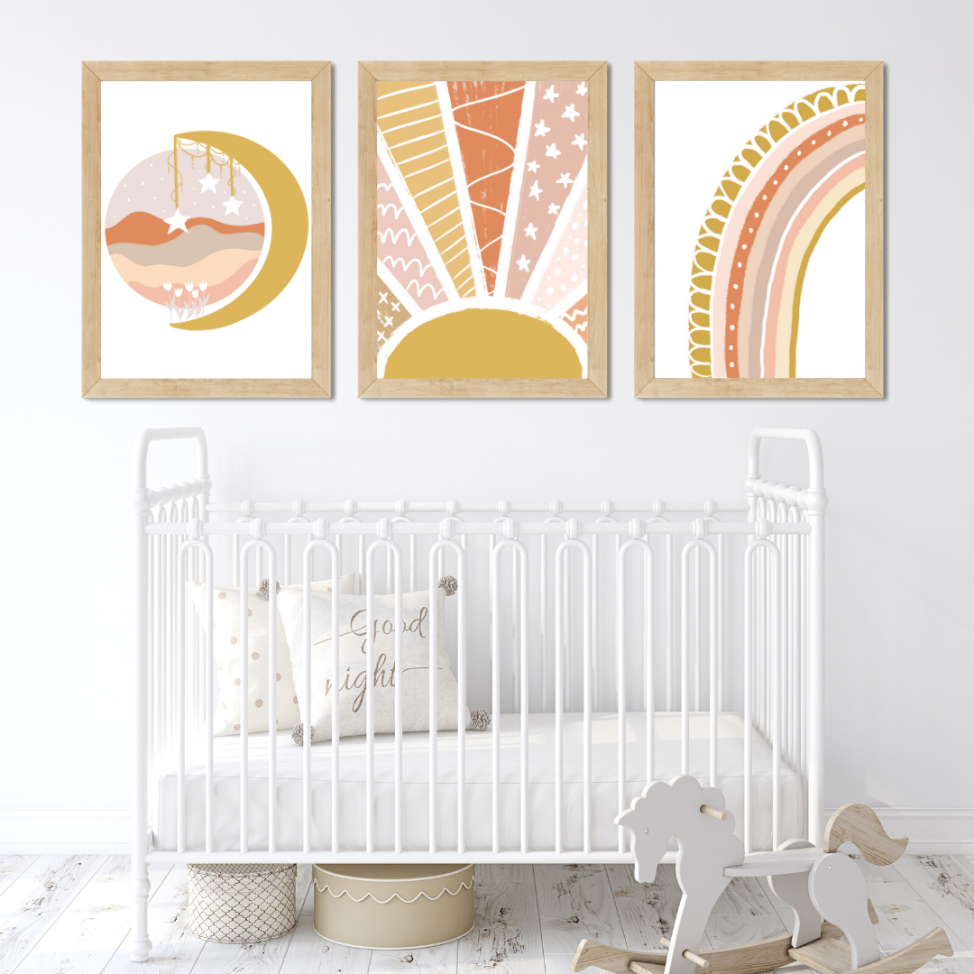 Mustard Wildflower Moon Landscape - Mae She Reign - Creative Studio