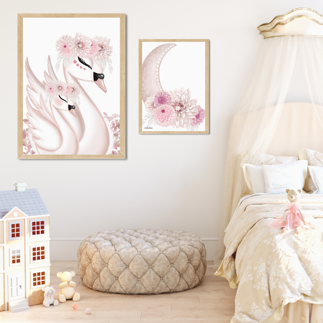 Saphira the Swan with Daughter - Mae She Reign - Creative Studio