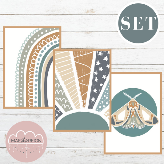 Blue Scandi Set (Trio) - Mae She Reign - Creative Studio