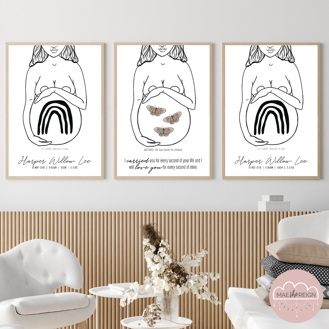 'Mother of Life' - Rainbow Baby Poster - Mae She Reign - Creative Studio