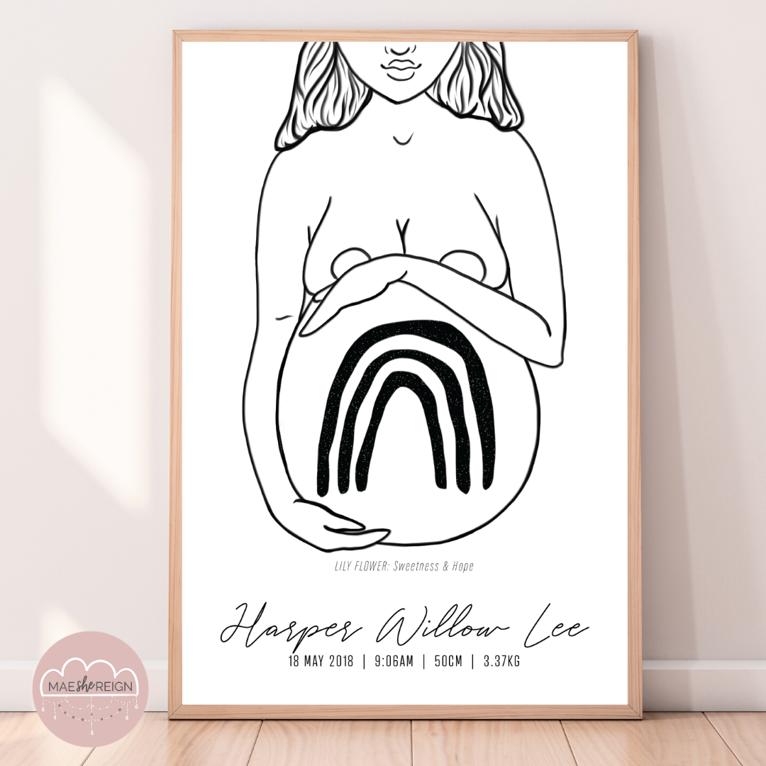'Mother of Life' - Rainbow Baby Poster - Mae She Reign - Creative Studio