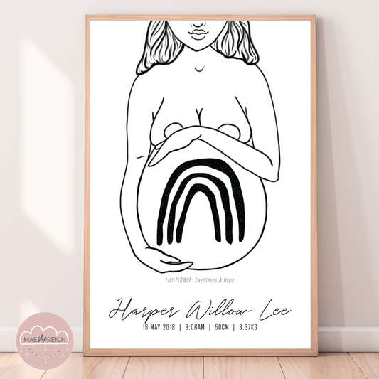 'Mother of Life' - Rainbow Baby Poster - Mae She Reign - Creative Studio