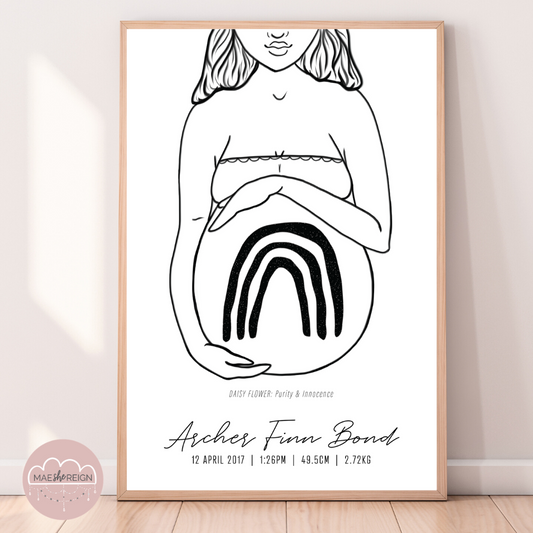 'Mother of Life' - Rainbow Poster (Modest) - Mae She Reign - Creative Studio