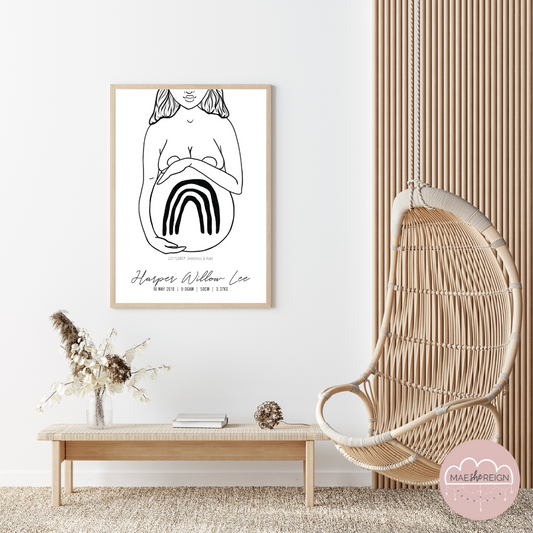 'Mother of Life' - Rainbow Baby Poster - Mae She Reign - Creative Studio