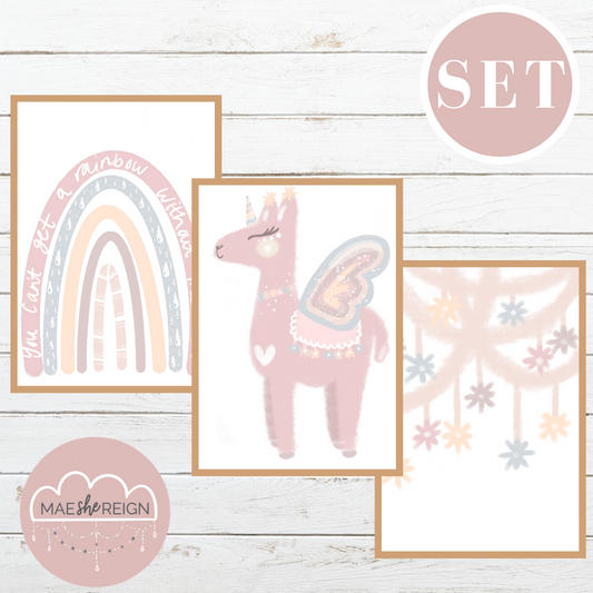 Lydia the Llama-corn Set (Trio) - Mae She Reign - Creative Studio