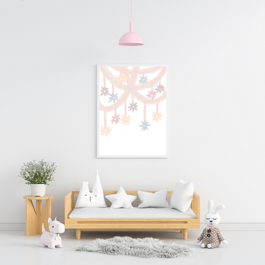 Pink Pastel Pom-Pom Garland - Mae She Reign - Creative Studio