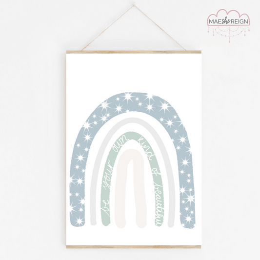 Blue Rainbow 'be your own kind of beautiful' - Mae She Reign - Creative Studio