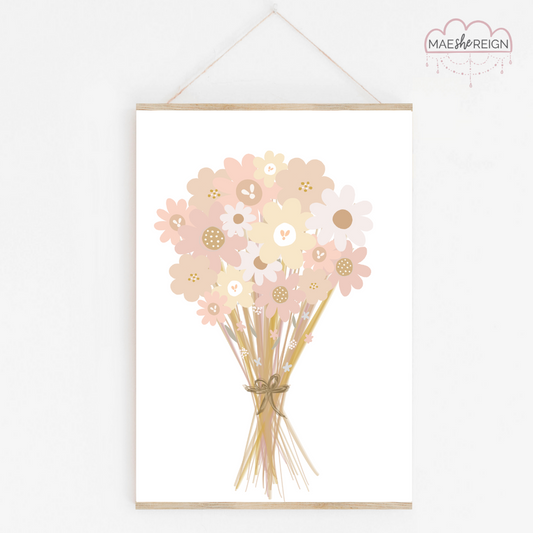 Blush Wildflower Bouquet - Mae She Reign - Creative Studio