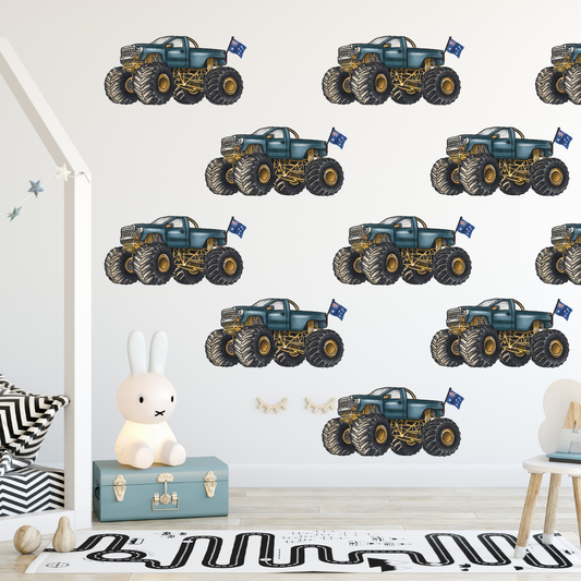 Repeated Monster Manic Wall Decals - Mae She Reign - Creative Studio
