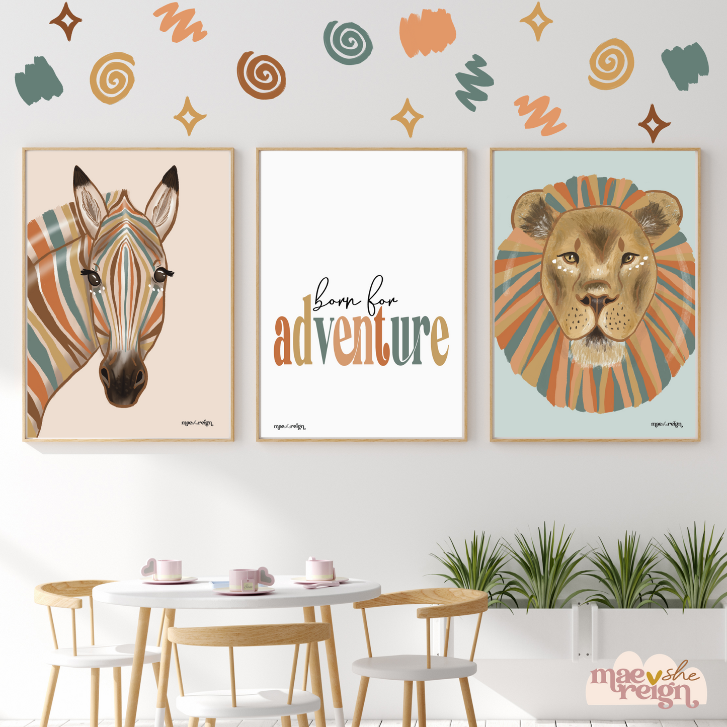 Safari 'Born For Adventure' Artwork Print - Mae She Reign - Creative Studio