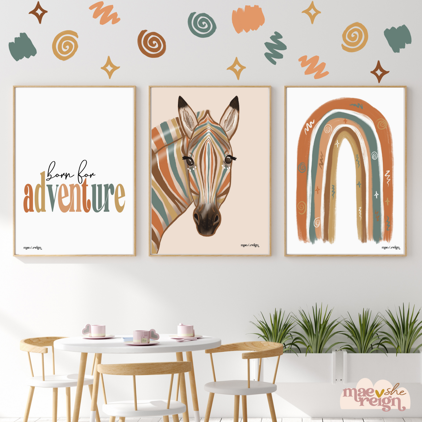 Safari Zebra Artwork Print - Mae She Reign - Creative Studio