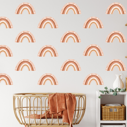 Terracotta Mini Rainbows Wall Decals - Mae She Reign - Creative Studio