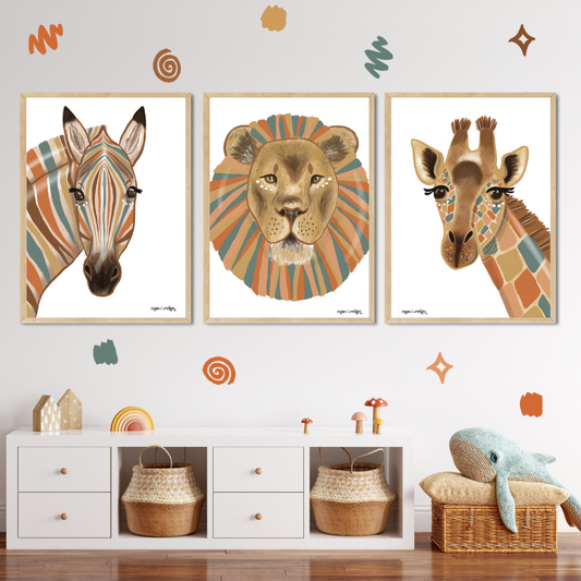 Safari Animals Set (Trio)