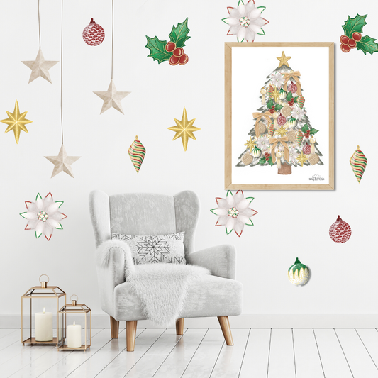 Christmas Tree -Artwork Print - Mae She Reign - Creative Studio