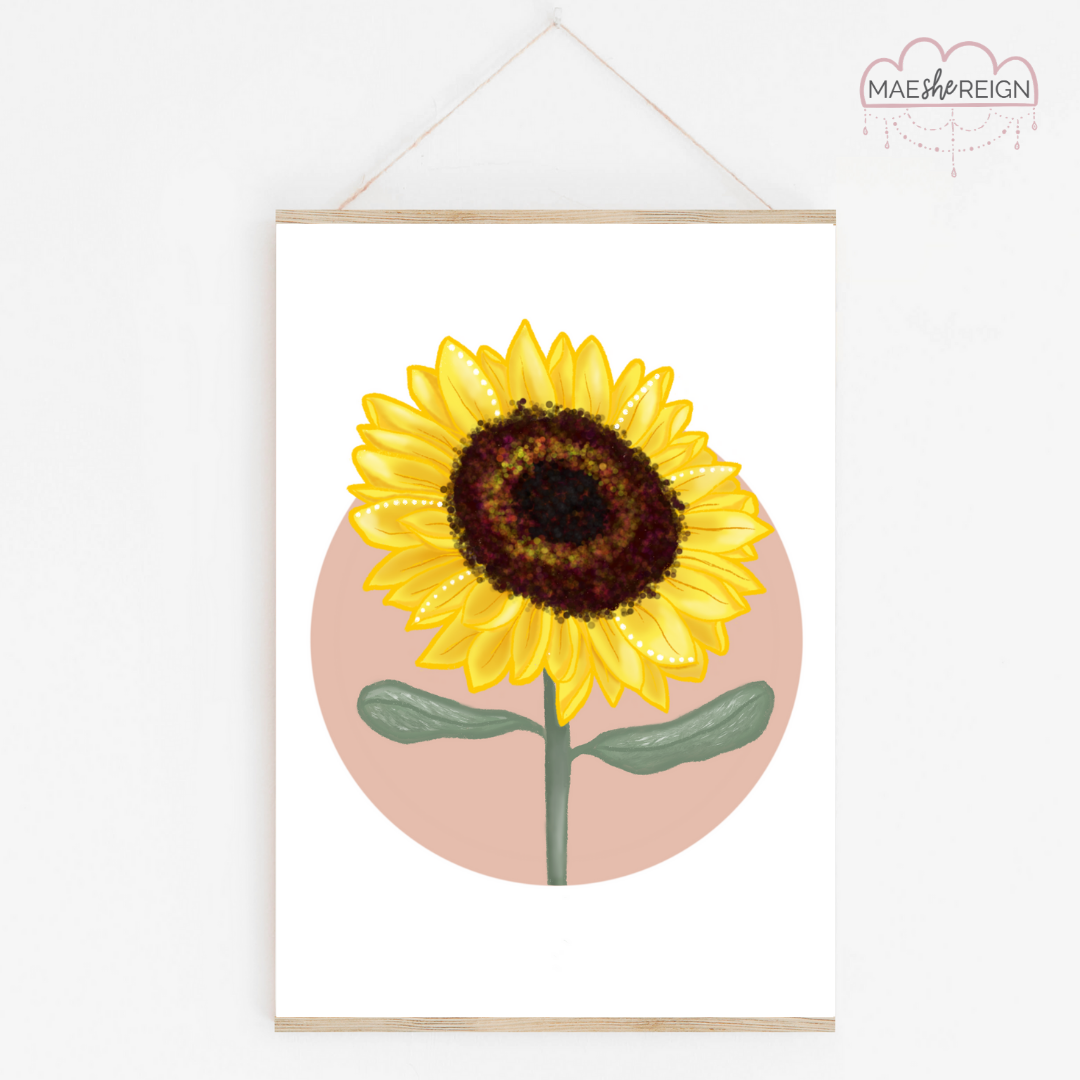 Sunflower -Artwork Print - Mae She Reign - Creative Studio