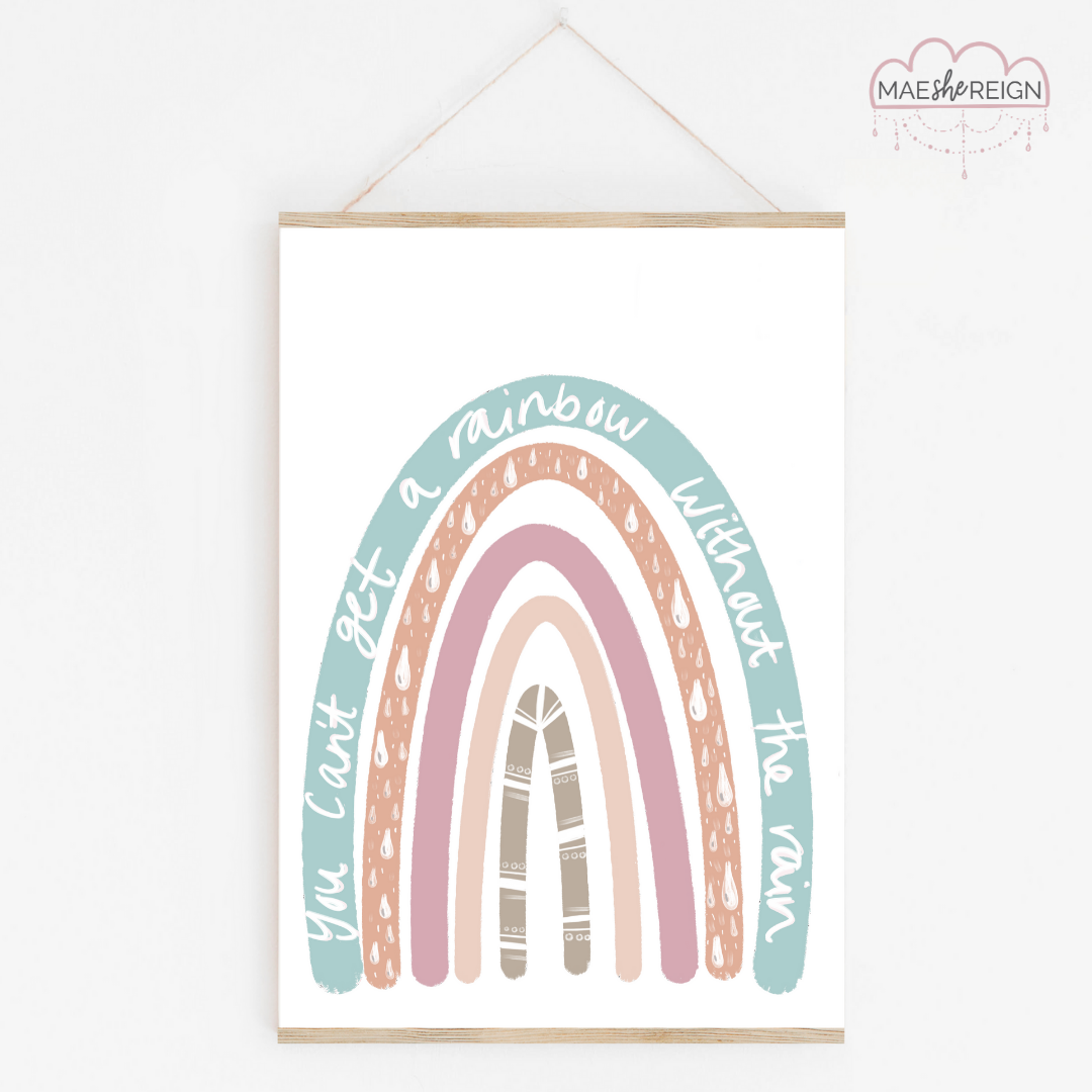 Rustic Rainbow 'you can't get a rainbow without the rain' - Mae She Reign - Creative Studio