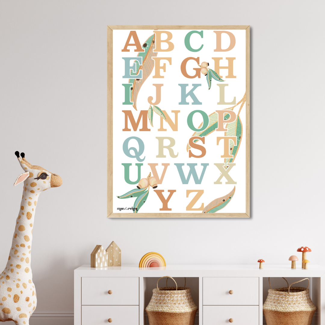 Australiana Alphabet Poster - Mae She Reign - Creative Studio