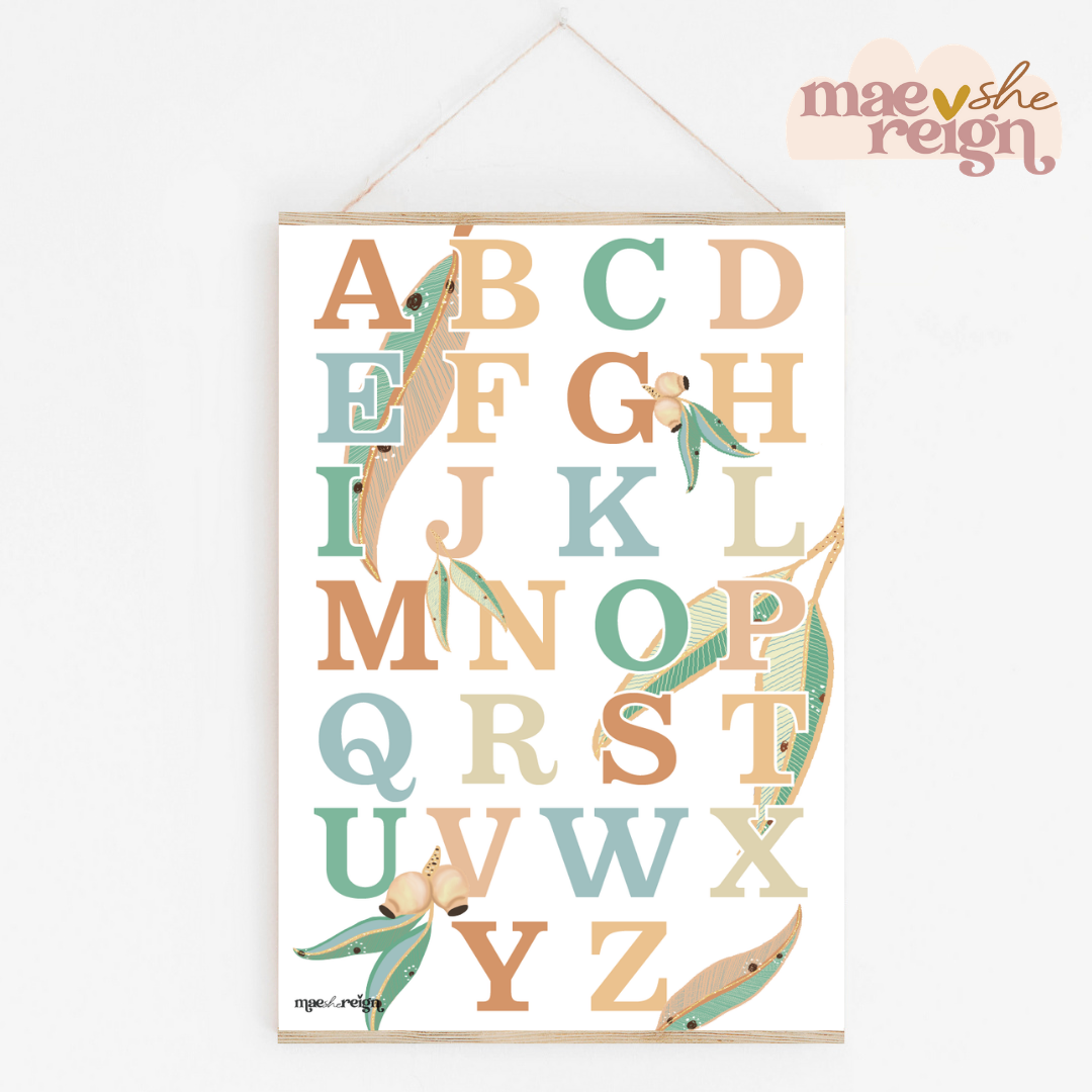 Australiana Alphabet Poster - Mae She Reign - Creative Studio