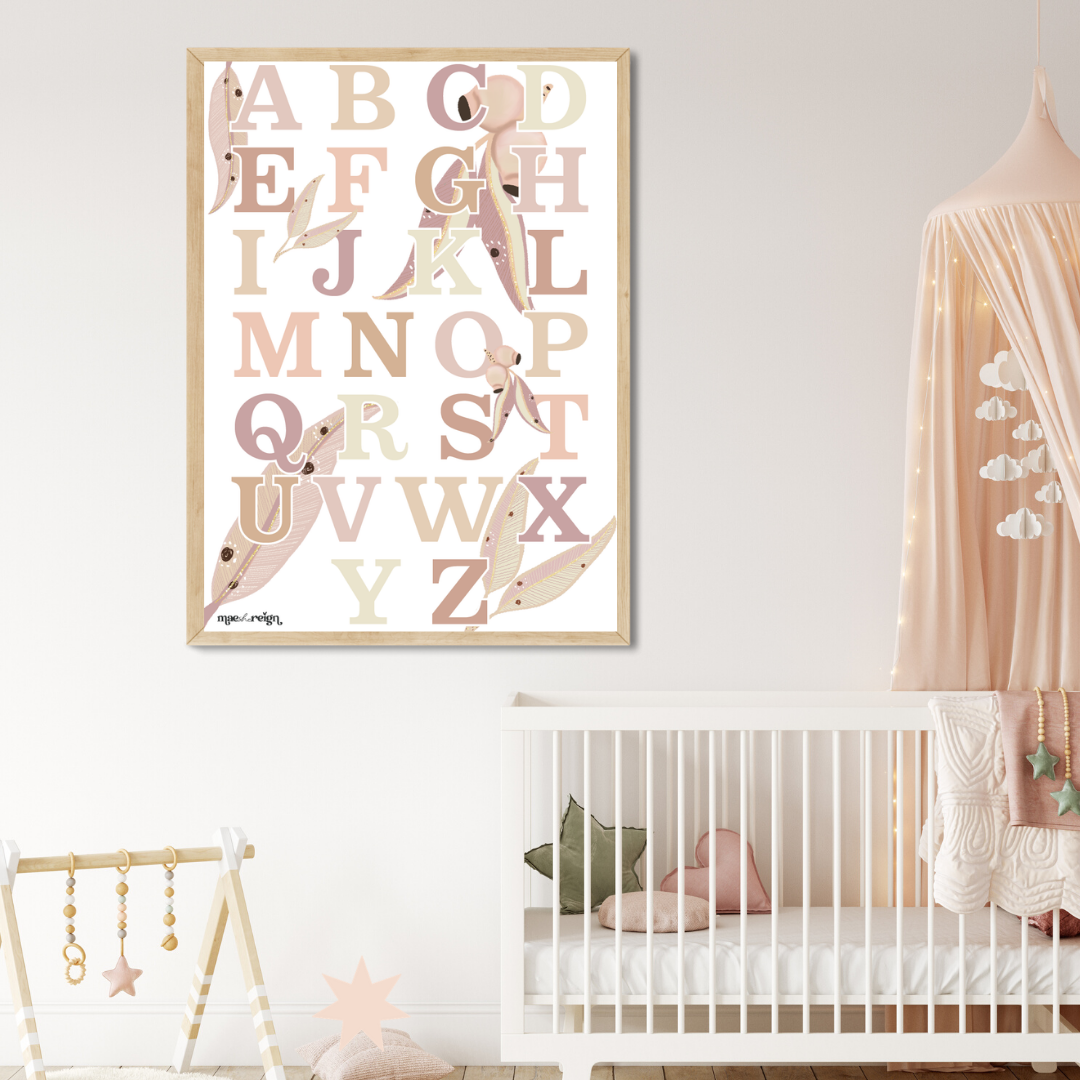 Australiana Alphabet Poster - Mae She Reign - Creative Studio