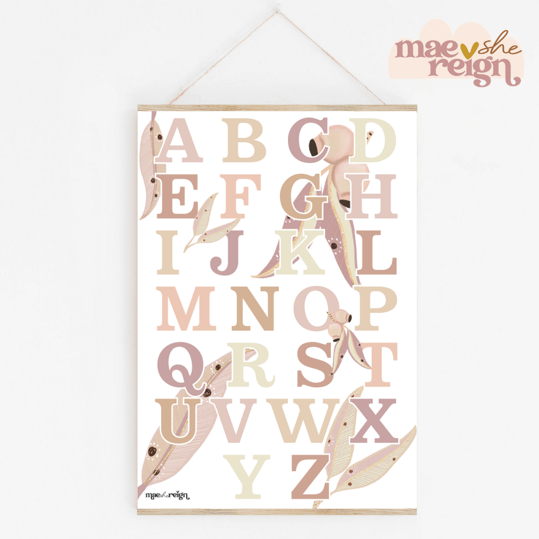 Australiana Alphabet Poster - Mae She Reign - Creative Studio