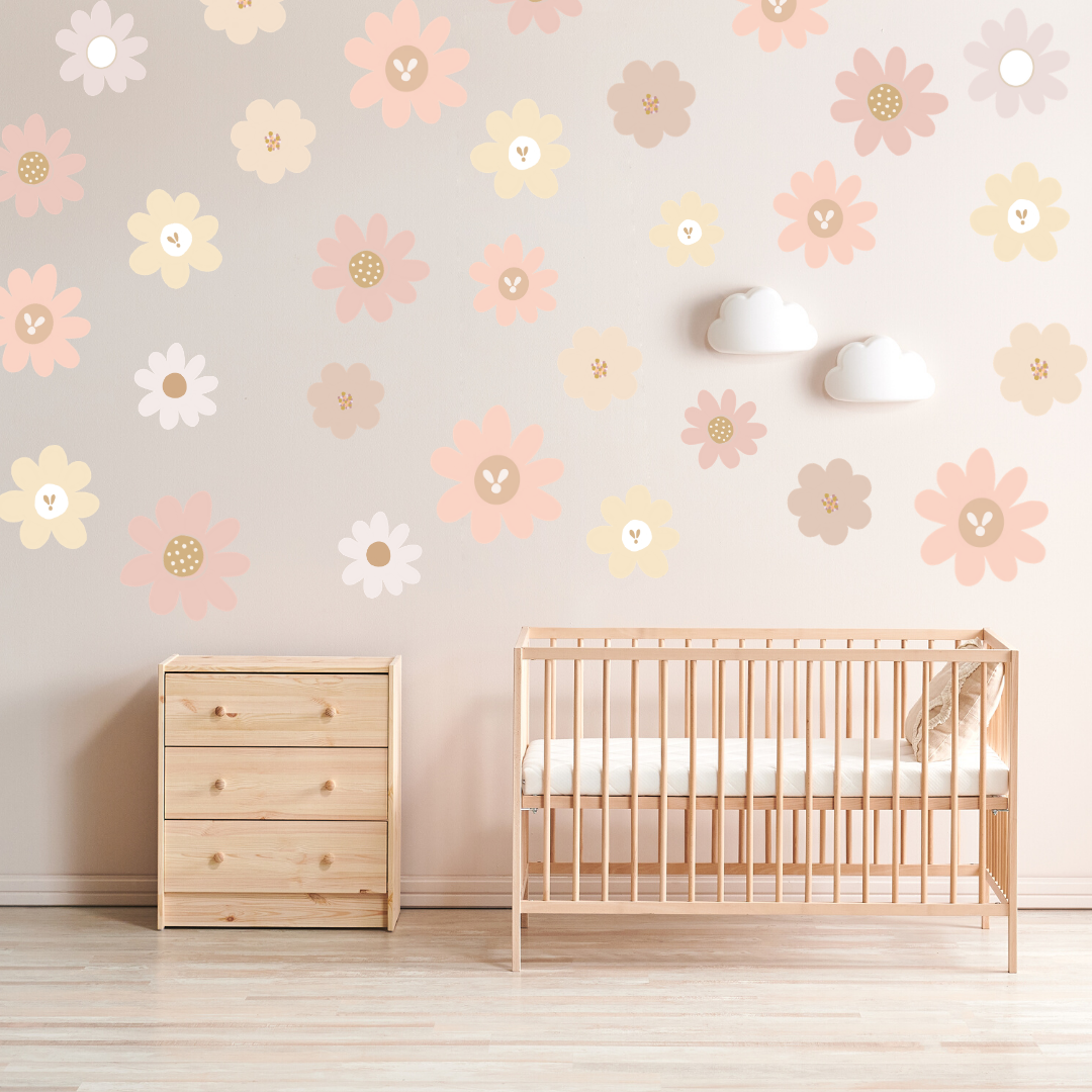 Blush Days With Wildflowers V2.0 Wall Decals - Mae She Reign - Creative Studio