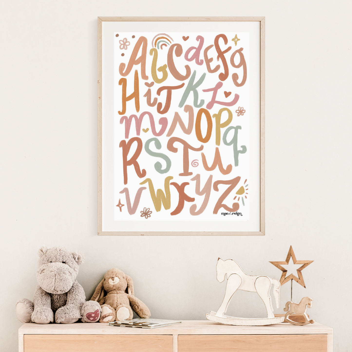 Funky Matilda ABC Poster - Mae She Reign - Creative Studio