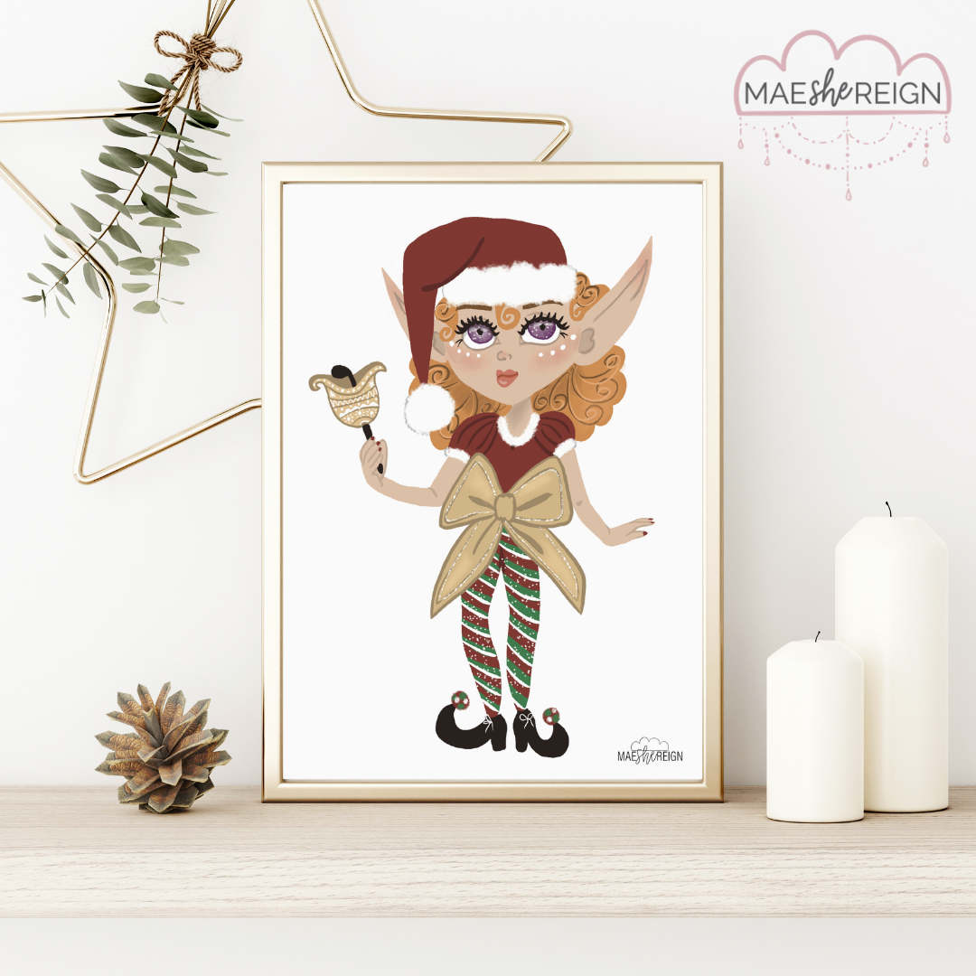 Holly the Christmas Elf - Mae She Reign - Creative Studio