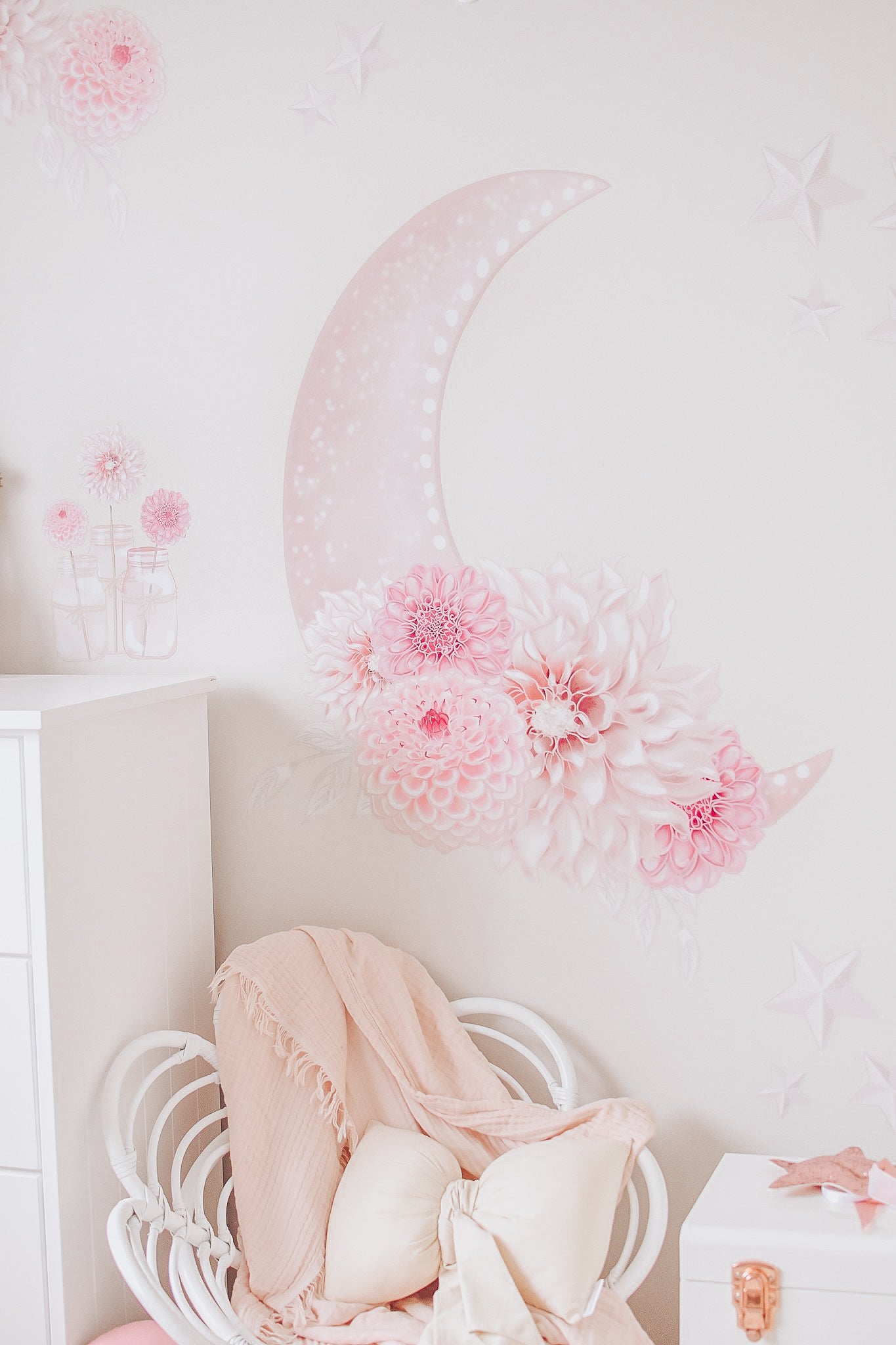 Out of This World Dahlia Moon Wall Decals - Mae She Reign - Creative Studio