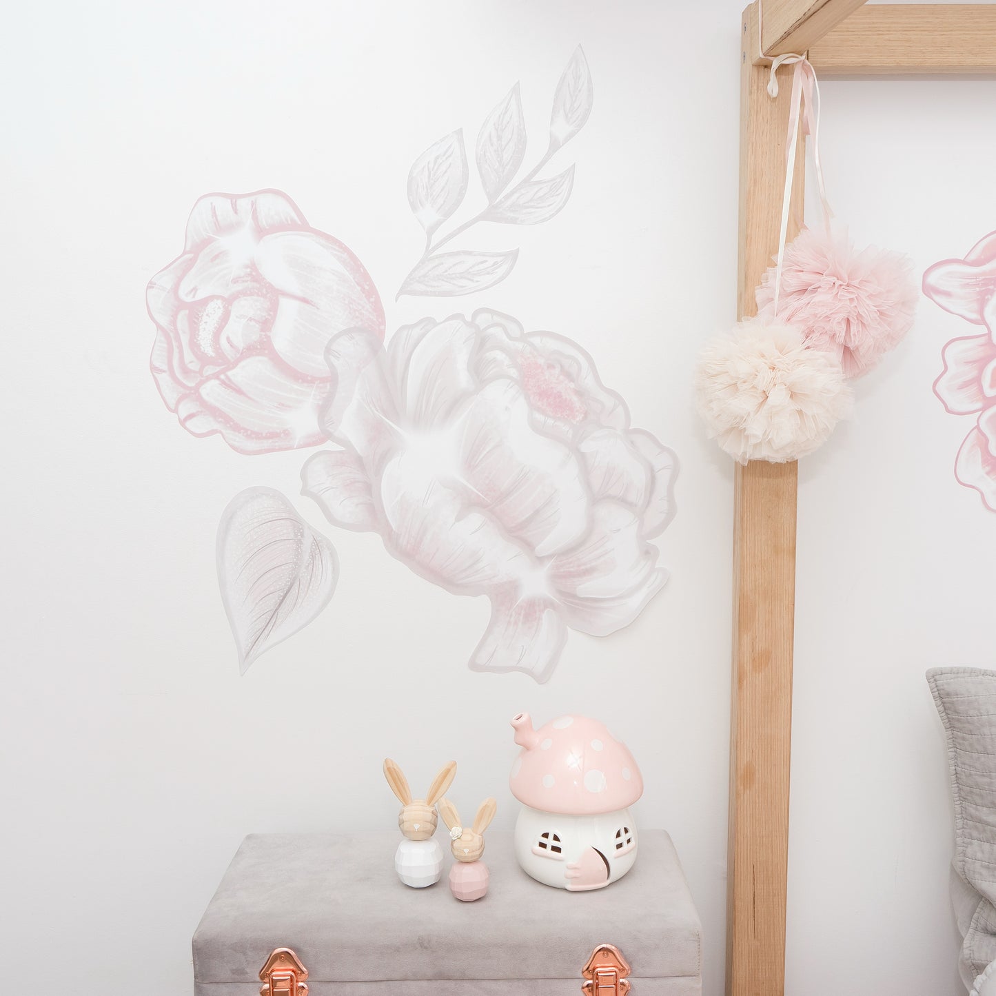 Blush Glamour Peonies Wall Decals - Mae She Reign - Creative Studio