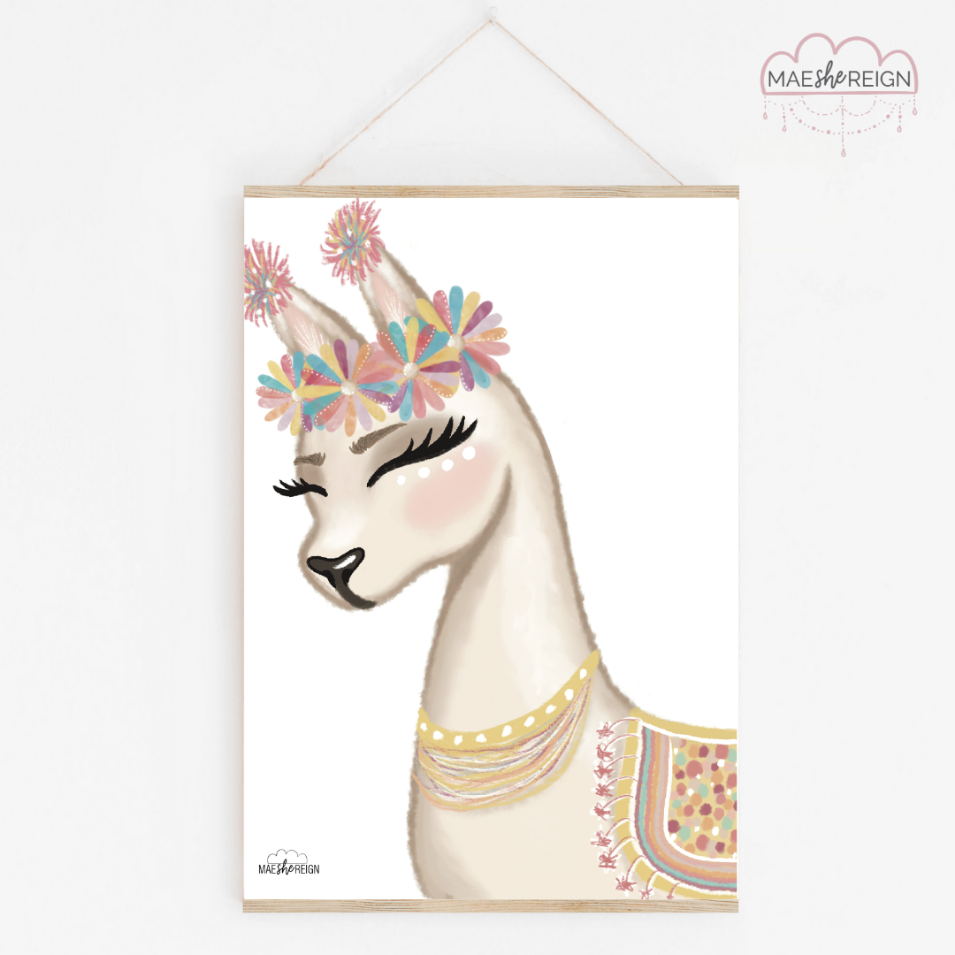 Confetti Llama Lucille - Mae She Reign - Creative Studio
