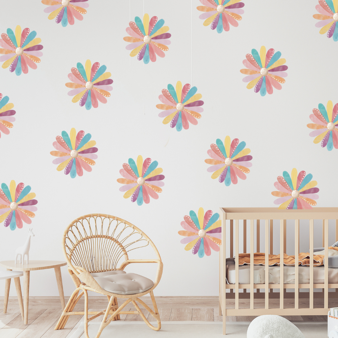 Confetti Flowers Wall Decals - Mae She Reign - Creative Studio