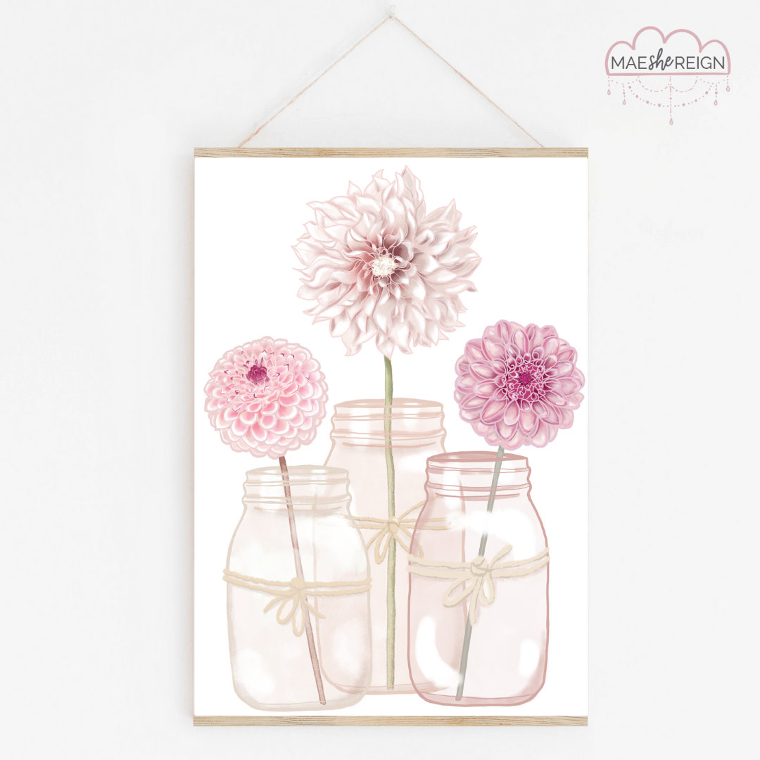 Sweet Dahlia Jars - Mae She Reign - Creative Studio