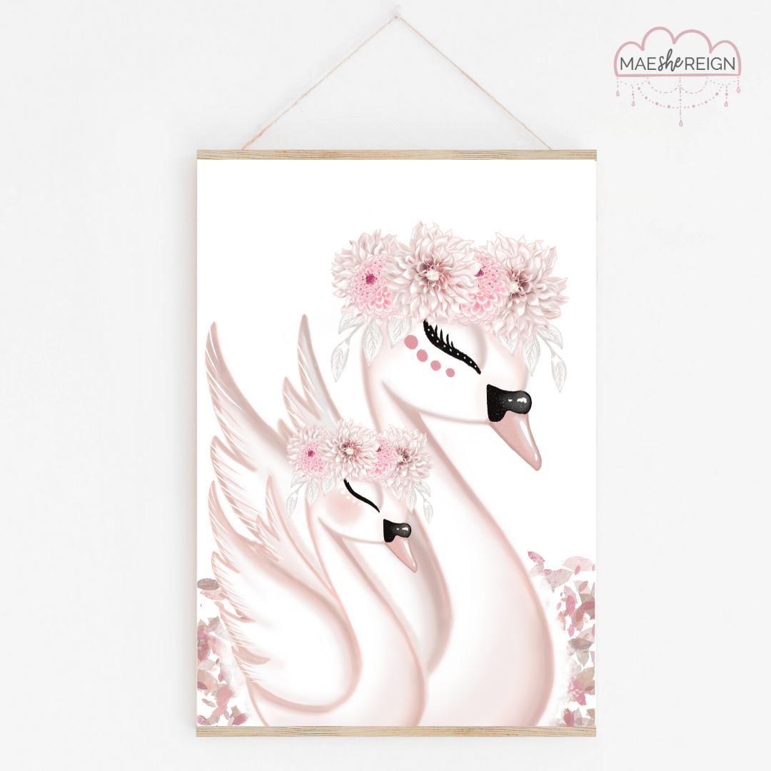 Saphira the Swan with Daughter - Mae She Reign - Creative Studio