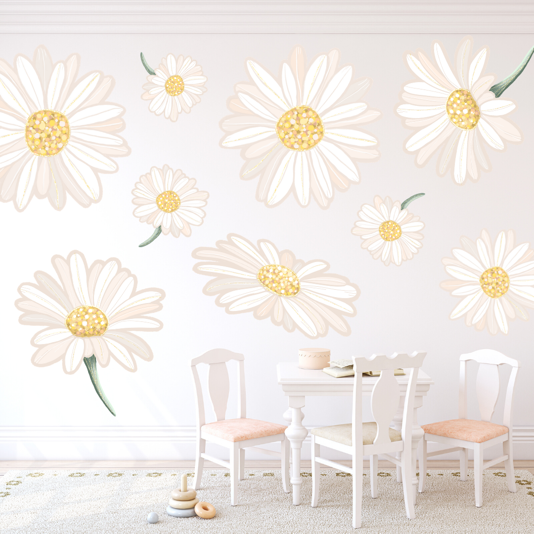 Honey Meadows Daisies Wall Decals - Mae She Reign - Creative Studio