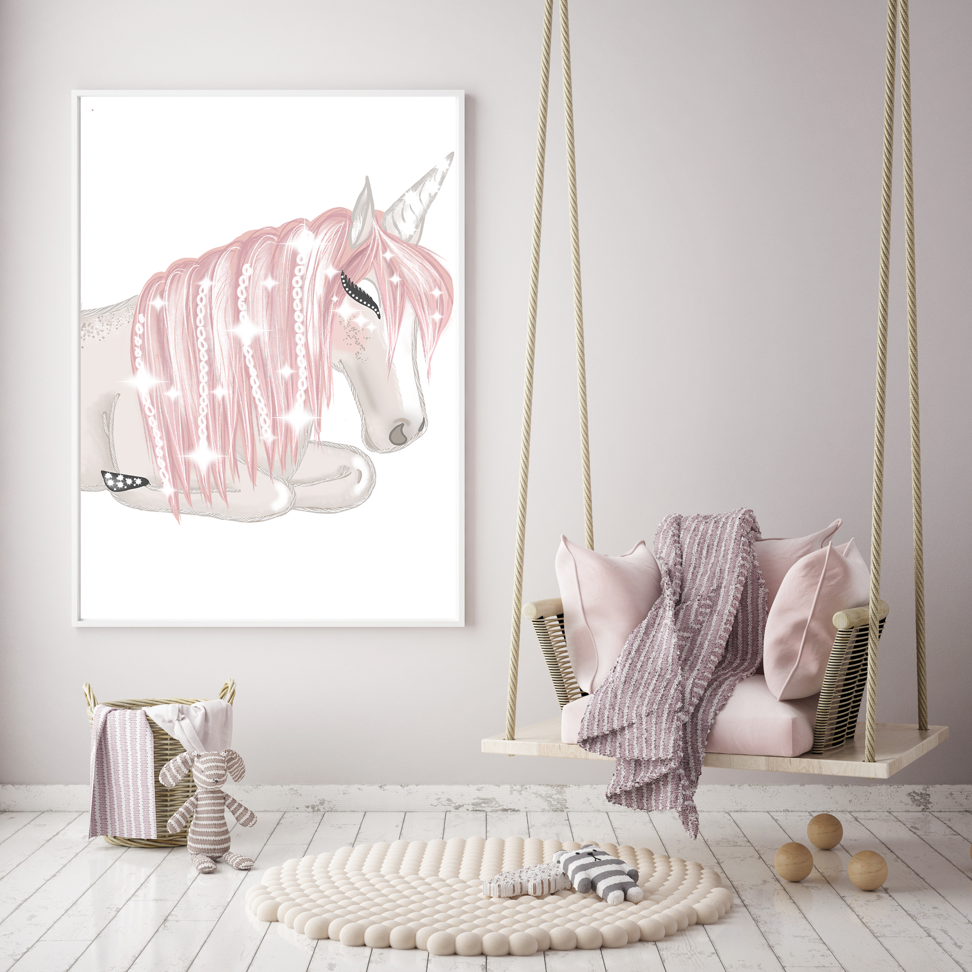 Celeste the Unicorn Sleeping - Mae She Reign - Creative Studio
