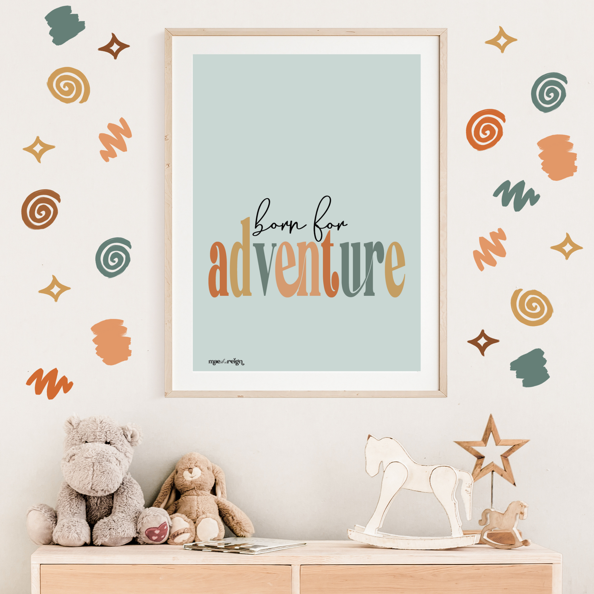 Safari 'Born For Adventure' Artwork Print - Mae She Reign - Creative Studio