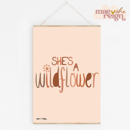 Terracotta - "She's a Wildflower" Artwork - Mae She Reign - Creative Studio